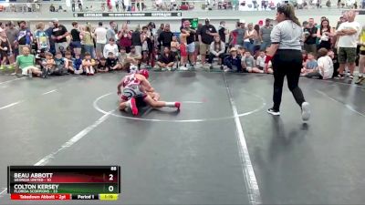 88 lbs Semis & 1st Wrestleback (8 Team) - Colton Kersey, Florida Scorpions vs Beau Abbott, Georgia United