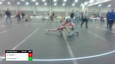 120 lbs 3rd Place Match - Kellen Smouse, Eastside Youth Wrestling vs Xavier Hurley, Williamsburg Wrestling Club