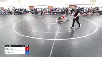 61 kg Cons 32 #2 - William Dekraker, Virginia vs Carter Bailey, Lehigh Valley Wrestling Club