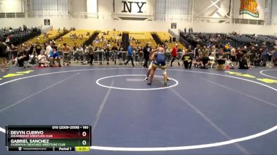 160 lbs Cons. Round 4 - Gabriel Sanchez, Cazenovia Creatures Wrestling Club vs Devyn Cuervo, Gouverneur Wrestling Club