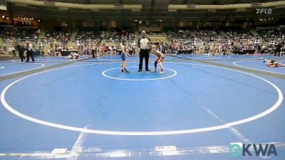 70 lbs Consi Of 8 #2 - Chance Baker, Morris Wrestling Association vs Lane Collett, Checotah Matcats