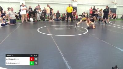 65 lbs Round 2 - Arian Rideoutt, 84 Athletes (VA) vs Steven Imbrogno, Ohio Gold