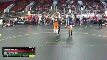 77 lbs Finals (8 Team) - Ben Motylinski, Dundee Blue vs Jaxton Kimling, Hudson