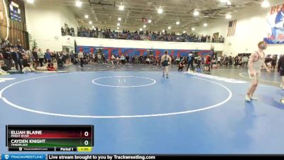 132 lbs Cons. Round 2 - Elijah Blaine, Priest River vs Cayden Knight, Timberlake