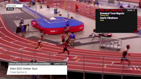 Men's 800m, Finals 5