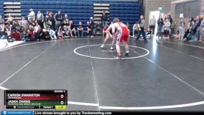 160 lbs Round 2 - Jaden Owens, Mountain Man Wrestling Club vs Carson Swainston, 208 Badgers