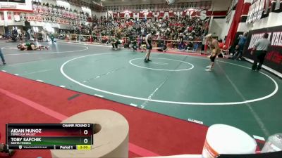 120 lbs Champ. Round 2 - Aidan Munoz, Temecula Valley vs Toby Safchik, Santa Monica