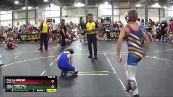 82 lbs Round 4 (6 Team) - Dylan Russo, ARES vs Reed Whipple, Indiana Outlaws