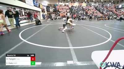 75 lbs Round Of 16 - Ryder Padgett, Team Tulsa Wrestling Club vs Easton Cody, Broken Arrow Wrestling Club