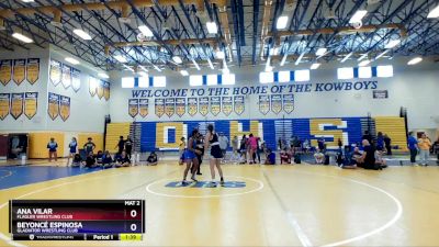 123 lbs Quarterfinal - Ana Vilar, Flagler Wrestling Club vs Beyoncé Espinosa, Gladiator Wrestling Club