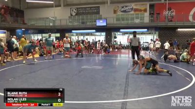 75 lbs Semis & 3rd Wb (16 Team) - Nolan Liles, Rabbit WC vs Blaine Ruth, Higher Calling