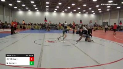 106 lbs Round Of 64 - Donavan Whitted, TX vs Nick Barber, OH