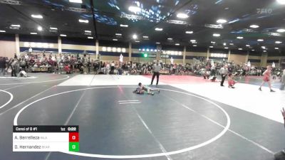 46 lbs Consi Of 8 #1 - Andrew Berrelleza, Inland Elite vs Dominic Hernandez, Bear WC