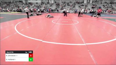 160 lbs Round Of 64 - Keegin Christian, NY vs Gunner Holland, FL