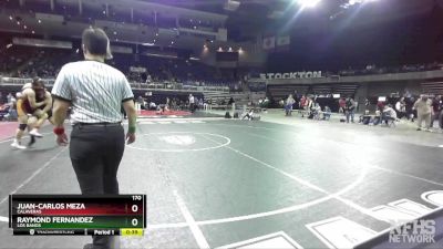 170 lbs Cons. Semi - Raymond Fernandez, Los Banos vs Juan-Carlos Meza, Calaveras