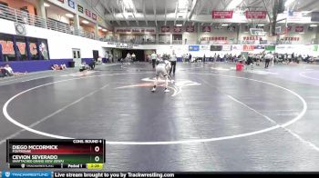 125 lbs Cons. Round 4 - Cevion Severado, Unattached Grand View (Iowa) vs Diego Mccormick, Fontbonne