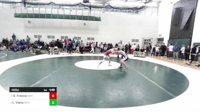 132 lbs Round Of 16 - Sean Franco, Derby/Oxford/Holy Cross vs Luke Viens, Bristol Eastern