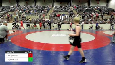 100 lbs Round Of 16 - Levi Rampy, Bremen Takedown Club vs Jaxon Hynson, Tomahawk Wrestling Club