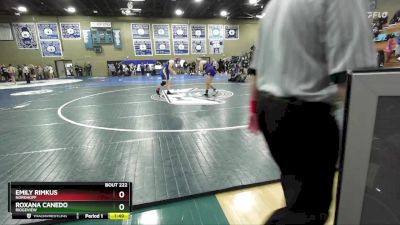 190 lbs Semifinal - Roxana Canedo, Ridgeview vs Emily Rimkus, Nordhoff