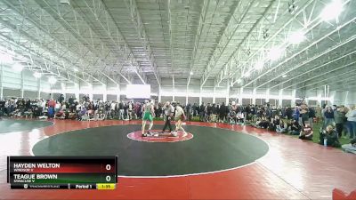 132 V Champ. Round 1 - Teague Brown, Syracuse V vs Hayden Welton, Windsor V