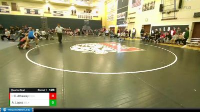 152 lbs Quarterfinal - Colin Attaway, East Valley (Yakima) vs Alonzo Lopez, Selah