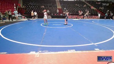 79-82 lbs Rr Rnd 3 - Lydia Robinette, Bobcat Wrestling Club vs Sophia Peguero, Ogden's Outlaws Wrestling Club