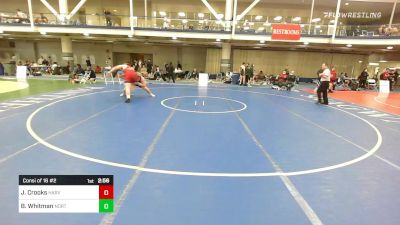 285 lbs Consi Of 16 #2 - Jeffrey Crooks, Harvard vs Brandon Whitman, North Carolina