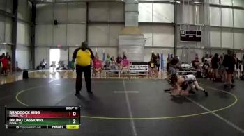 105 lbs Round 5 (6 Team) - Bruno Cassioppi, POWA vs Braddock King, Lowell WC