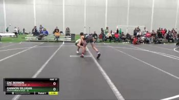 120 lbs Round 2 (8 Team) - Gannon Gilligan, South Dakota Rage vs Zac Bosken, Team Tennessee Blue