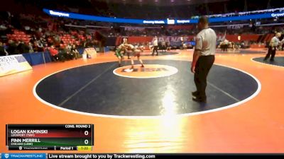 3A 138 lbs Cons. Round 2 - Logan Kaminski, Lockport (Twp.) vs Finn Merrill, Chicago (Lane)