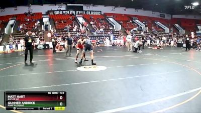 135 lbs Semifinal - Gunner Andrick, Point Pleasant vs Matt Hart, Baylor WC