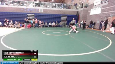 105 lbs Cons. Semi - Zachary Nordstrom, Bulldog Wrestling Club vs Cylar Bail, Middleton Wrestling Club