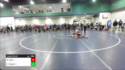 150 lbs Consi Of 64 #1 - Maddox Sisk, GA vs Clayton Seigler, SC