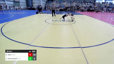 75 lbs Rr Rnd 1 - Rylen Wax, POWA vs Jamison Hempstead, The Hunt Wrestling Club Black