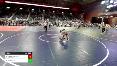 72 lbs Quarterfinal - Kiara DeBruyn, RawTown Elite vs Adley True, Bear Cave