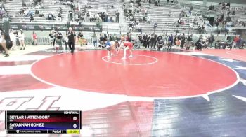 62 lbs Semifinal - Skylar Hattendorf, NH vs Savannah Gomez, CA