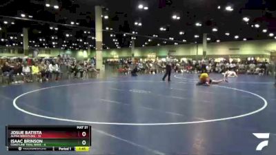 126 lbs Round 1 (16 Team) - Josue Batista, Alpha Wrestling vs Isaac Brinson, Coastline Tidal Wave