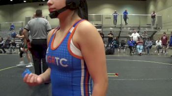 96 lbs Finals (2 Team) - Brody Page, American Gladiators-Venom vs Tatianna Castillo, Michigan Grappler RTC