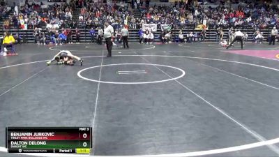 79 lbs Cons. Round 2 - Benjamin Jurkovic, Tinley Park Bulldogs WC vs Dalton DeLong, Dwight WC