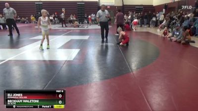 PW-10 lbs Quarterfinal - Eli Jones, Evansdale Wolves vs Beckham Walztoni, DC Elite