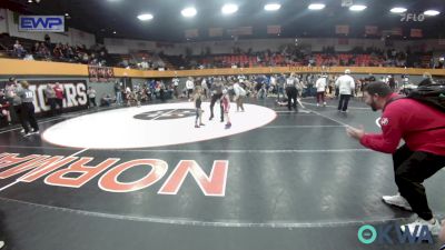 43-49 lbs Final - Preslie Dickerson (43), Clinton Youth Wrestling vs Blakelee Vinson, Weatherford Youth Wrestling