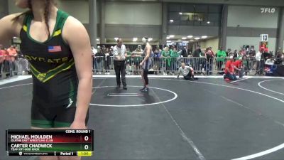 130 lbs Cons. Round 1 - Michael Moulden, Olathe East Wrestling Club vs Carter Chadwick, Team Of Hard Knox