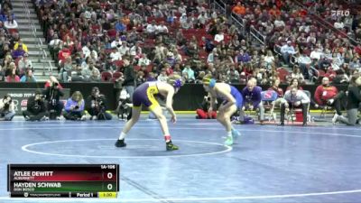 1A-106 lbs Semifinal - Hayden Schwab, Don Bosco vs Atlee Dewitt, Alburnett