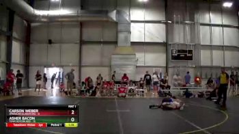 117 lbs Round 3 (6 Team) - Carson Weber, American Gladiators vs Asher Bacon, Team Gotcha Red