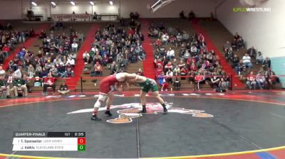 197 lbs Quarterfinal - Tristan Sponseller, Lock Haven University vs John Kelbly, Cleveland State University