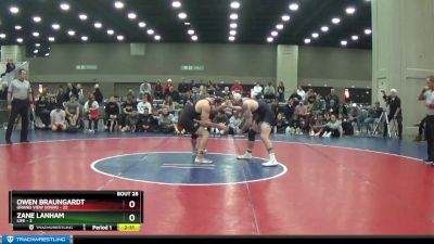 197 lbs Placement Matches (16 Team) - Owen Braungardt, Grand View (Iowa) vs Zane Lanham, Life