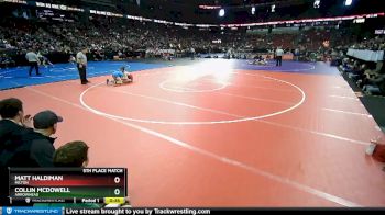 D1-126 lbs 5th Place Match - Collin McDowell, Arrowhead vs Matt Haldiman, Milton
