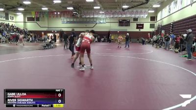 16U-6 lbs Round 4 - Gabe Ulloa, North Scott vs River Sigwarth, Western Dubuque Bobcats