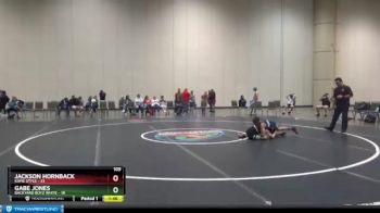 109 lbs Round 5 (6 Team) - Gabe Jones, Backyard Boyz White vs Jackson Hornback, Kame Style