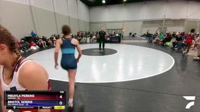 119 lbs Round 5 (10 Team) - Kahlyn Fouty, Indiana vs Emily Beckley, Oklahoma Blue